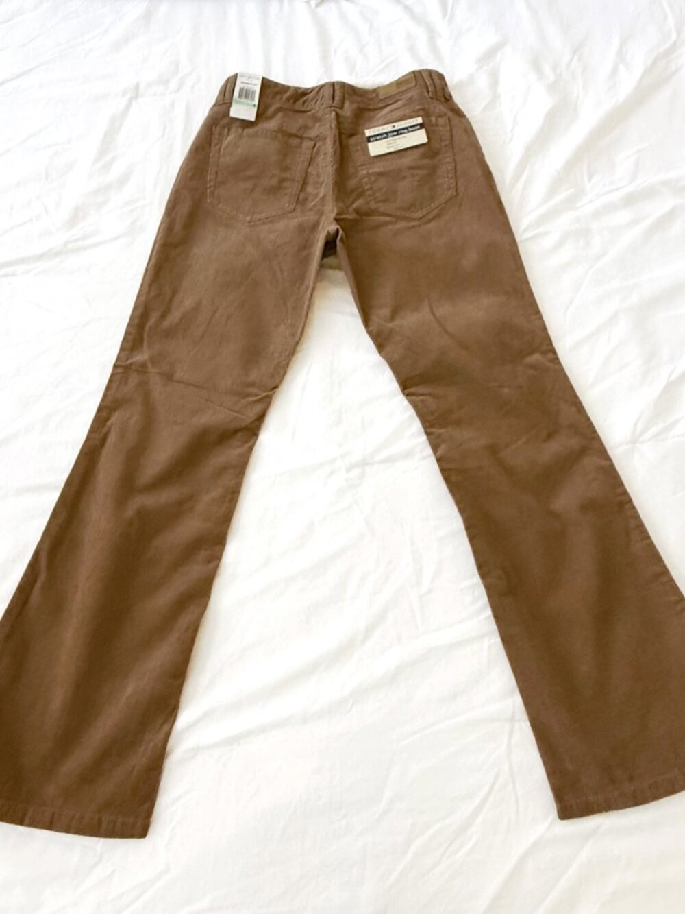 NWT VTG Y2K Tommy Hilfiger Corduroy Pants Womens 8 Brown Bootcut Stretch 2005